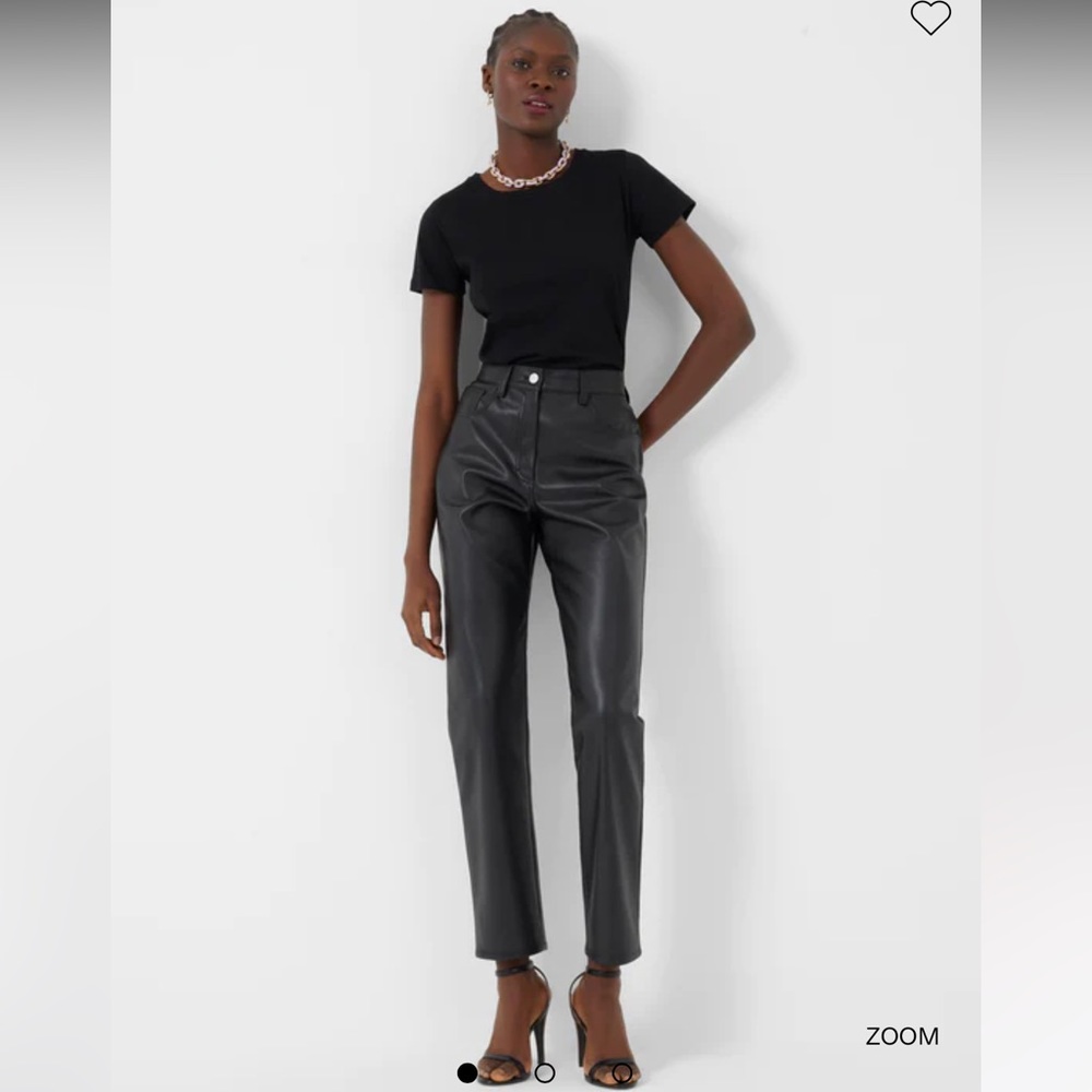 FRENCH CONNECTION Etta Vegan High Rise Trousers Women’s Size 4 BRAND NEW